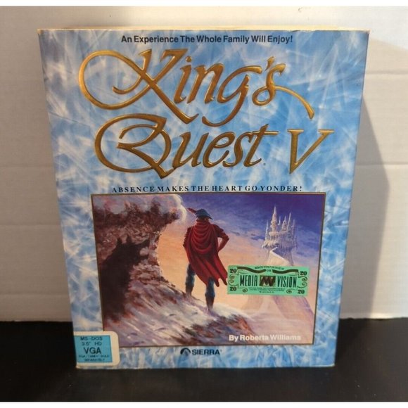 King's Quest V Absence Makes The Heart Go Yonder 3.5" PC 1990 Sierra 256 Color